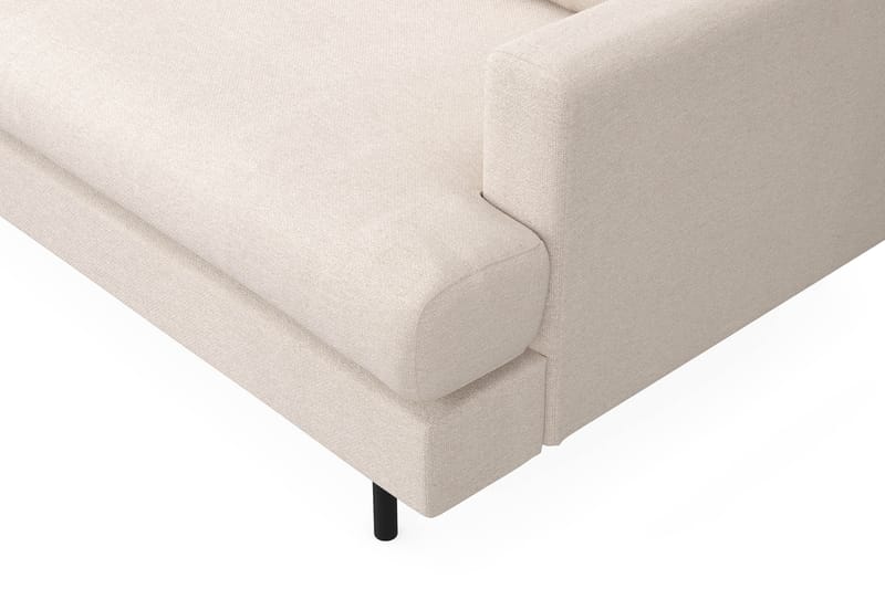 Menard Compact 3-seters Venstrevendt L-formet Divansofa i Stoff - Beige - Møbler - Sofaer - Sofa med sjeselong