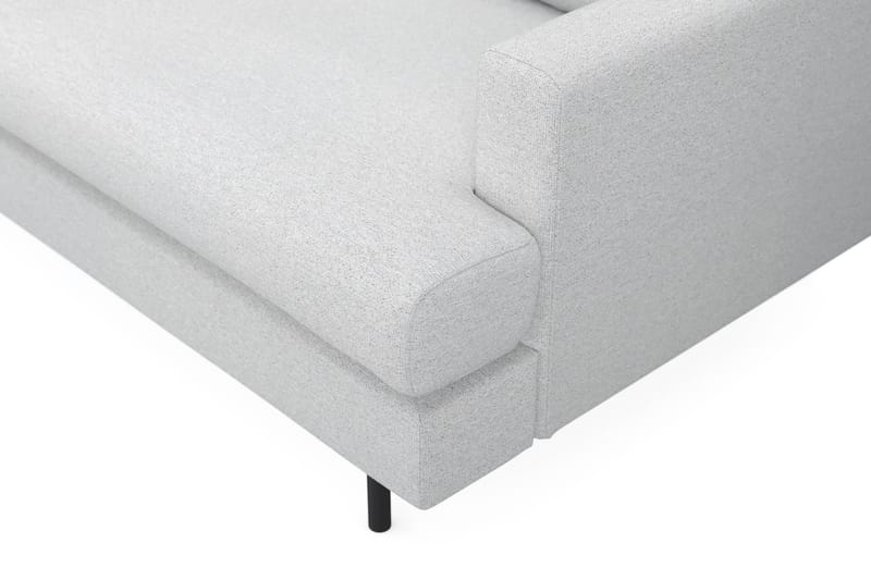 Menard Compact 3-seters Venstrevendt L-formet Divansofa i Stoff - Lys grå - Møbler - Sofaer - Sofa med sjeselong
