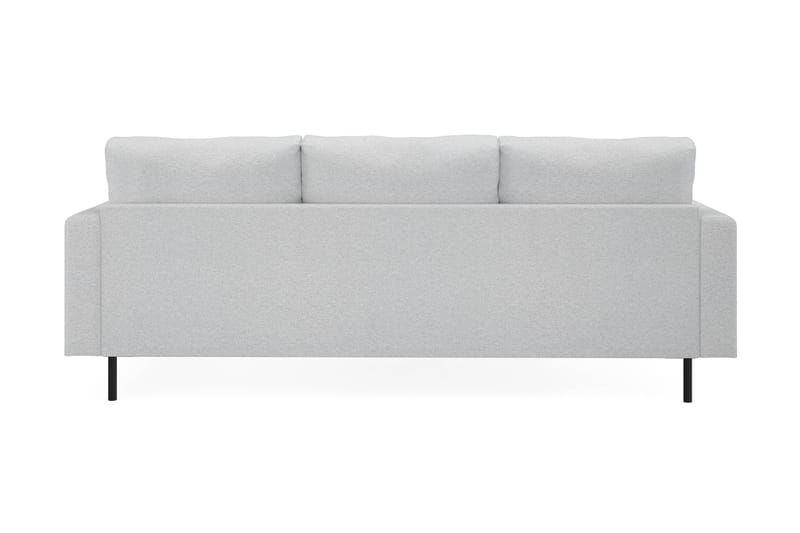 Menard Compact 3-seters Venstrevendt L-formet Divansofa i Stoff - Lys grå - Møbler - Sofaer - Sofa med sjeselong