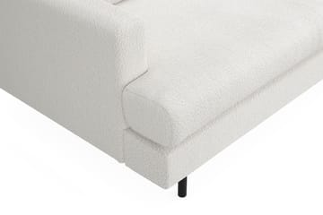 Menard Compact 4-seters Høyrevendt L-formet Sjeselongsofa i Bouclé - Hvit - Møbler - Sofaer - Sofa med sjeselong