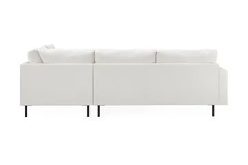 Menard Compact 4-seters Høyrevendt L-formet Sjeselongsofa i Bouclé - Hvit - Møbler - Sofaer - Sofa med sjeselong