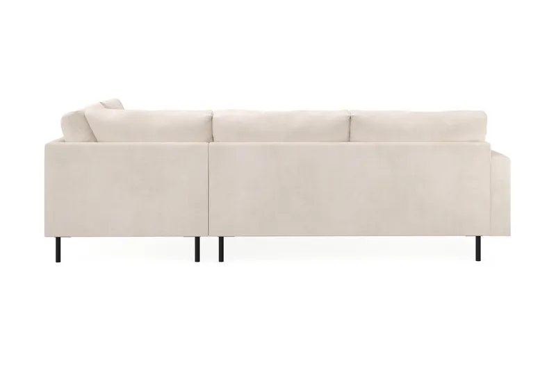 Menard Compact 4-seters Høyrevendt L-formet Sjeselongsofa i Manchester - Beige - Møbler - Sofaer - Sofa med sjeselong
