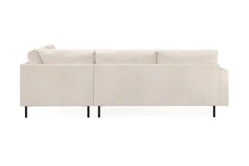 Menard Compact 4-seters H øyrevendt L-formet Sjeselongsofa i Manchester - Beige - Møbler - Sofaer - Sofa med sjeselong