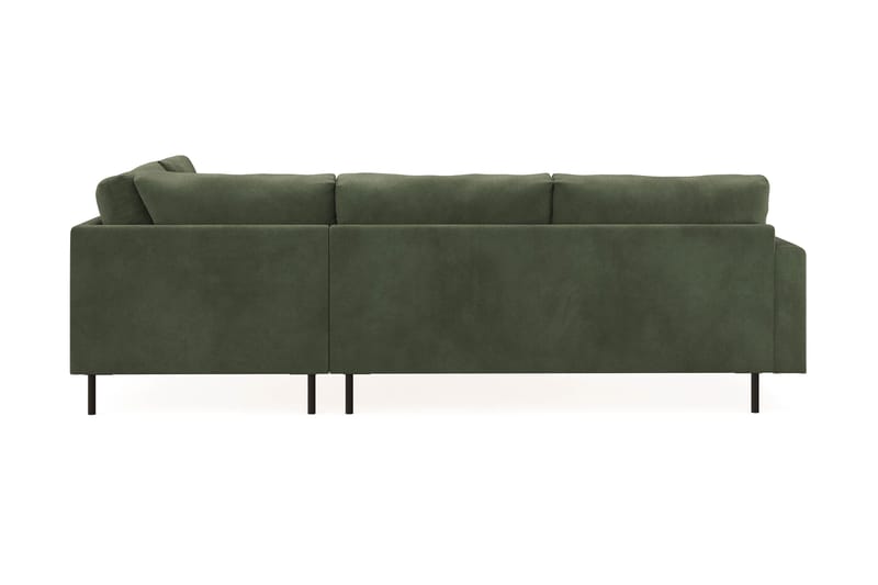 Menard Compact 4-seters Høyrevendt L-formet Sjeselongsofa i Manchester - Grønn - Møbler - Sofaer - Sofa med sjeselong