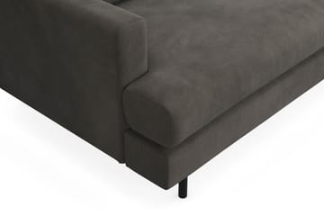 Menard Compact 4-seters Høyrevendt L-formet Sjeselongsofa i Manchester - Mørk grå - Møbler - Sofaer - Sofa med sjeselong