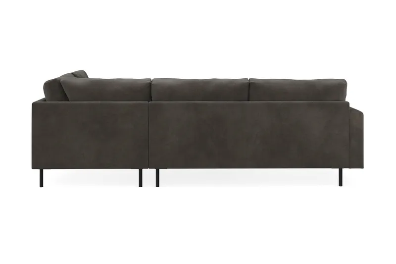 Menard Compact 4-seters Høyrevendt L-formet Sjeselongsofa i Manchester - Mørk grå - Møbler - Sofaer - Sofa med sjeselong