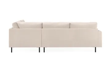 Menard Compact 4-seters Høyrevendt L-formet Sjeselongsofa i Stoff - Beige - Møbler - Sofaer - Sofa med sjeselong