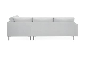 Menard Compact 4-seters Høyrevendt L-formet Sjeselongsofa i Stoff - Lys grå - Møbler - Sofaer - Sofa med sjeselong