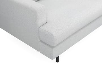 Menard Compact 4-seters Høyrevendt L-formet Sjeselongsofa i Stoff - Lys grå - Møbler - Sofaer - Sofa med sjeselong