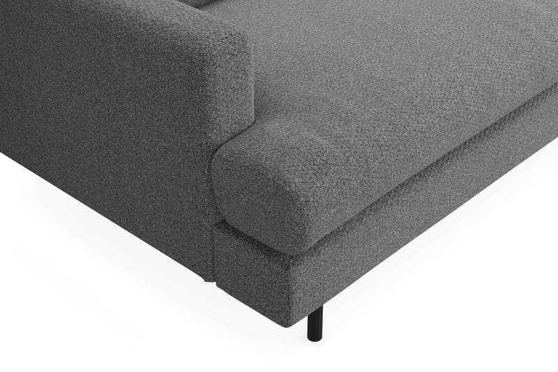 Menard Compact 4-seters Høyrevendt L-formet Sjeselongsofa i Stoff - Mørk grå - Møbler - Sofaer - Sofa med sjeselong
