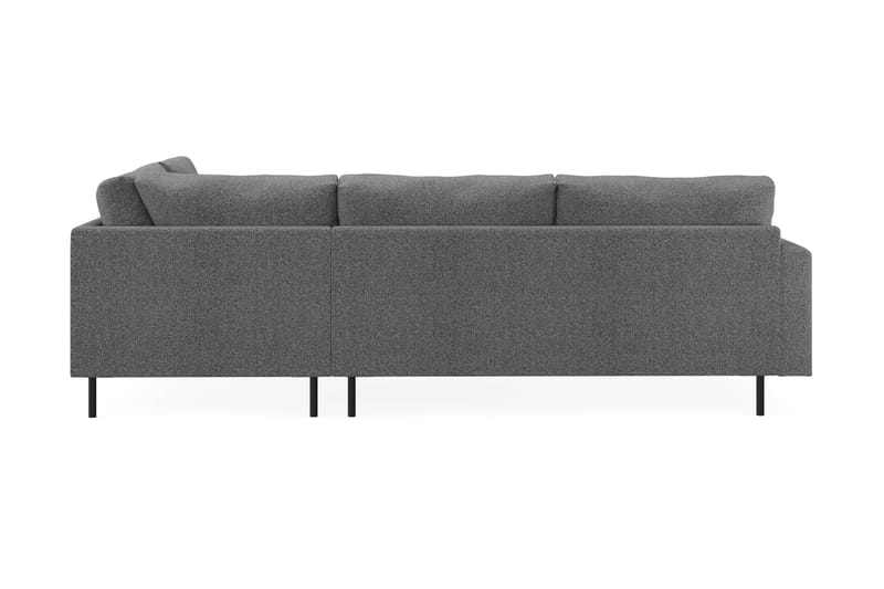 Menard Compact 4-seters Høyrevendt L-formet Sjeselongsofa i Stoff - Mørk grå - Møbler - Sofaer - Sofa med sjeselong
