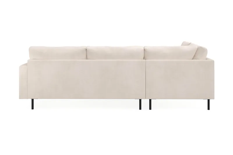 Menard Compact 4-seters Venstrevendt L-formet Sjeselongsofa i Manchester - Beige - Møbler - Sofaer - Sofa med sjeselong