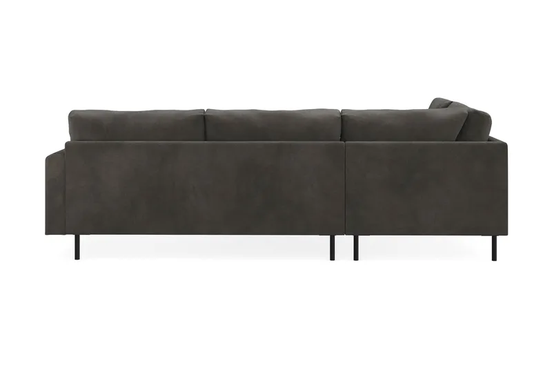 Menard Compact 4-seters Venstrevendt L-formet Sjeselongsofa i Manchester - Mørk grå - Møbler - Sofaer - Sofa med sjeselong