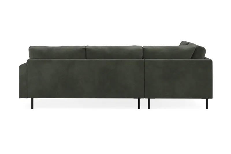 Menard Compact 4-seters Venstrevendt L-formet Sjeselongsofa i Manchester - Mørk grønn - Møbler - Sofaer - Sofa med sjeselong