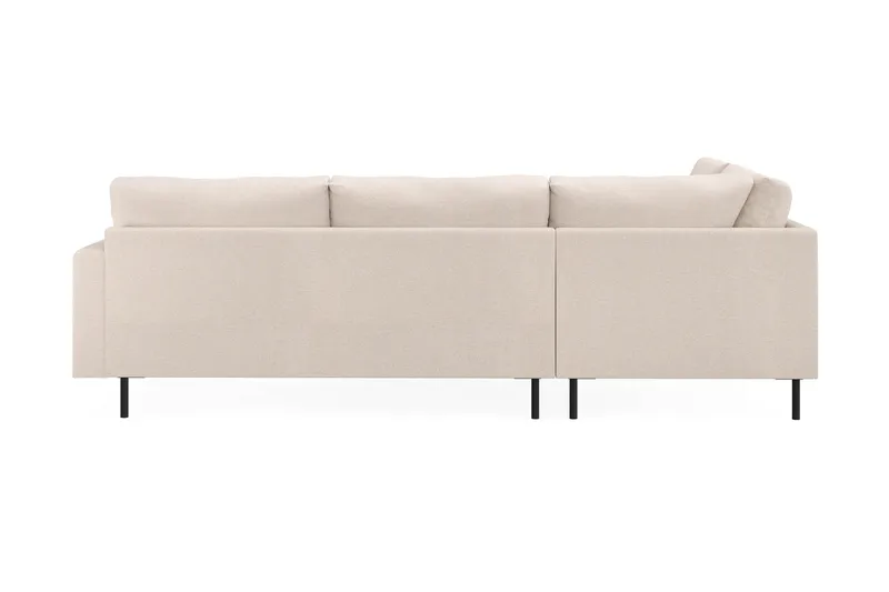 Menard Compact 4-seters Venstrevendt L-formet Sjeselongsofa i Stoff - Beige - Møbler - Sofaer - Sofa med sjeselong