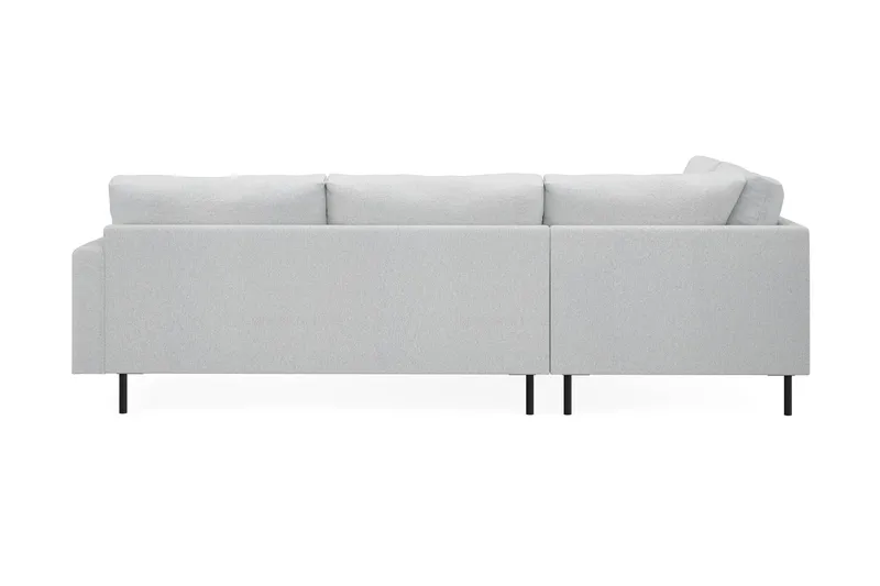 Menard Compact 4-seters Venstrevendt L-formet Sjeselongsofa i Stoff - Lys grå - Møbler - Sofaer - Sofa med sjeselong