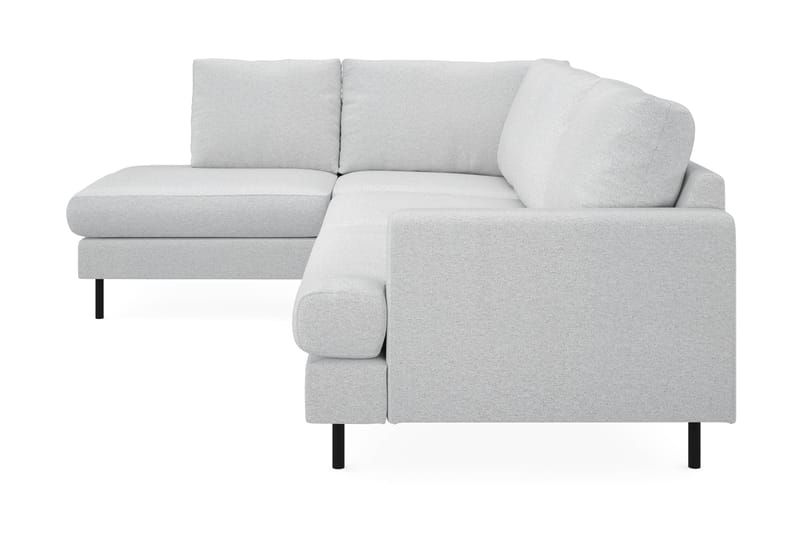 Menard Compact 4-seters Venstrevendt L-formet Sjeselongsofa i Stoff - Lys grå - Møbler - Sofaer - Sofa med sjeselong