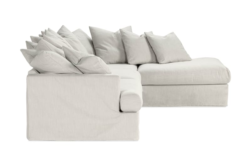 Menard Sofa med Sjeselong Høyre - Beige - Sofa med sjeselong - 4 seters sofa med divan