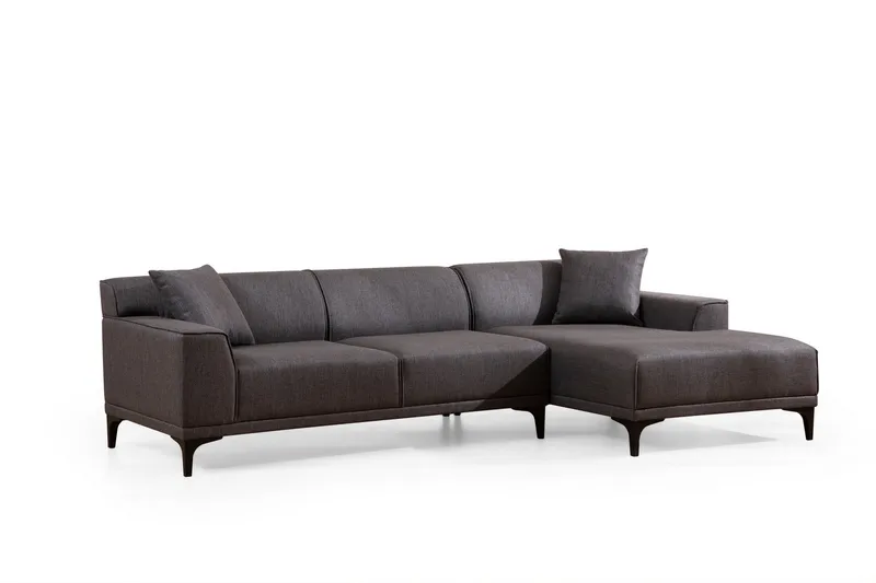 Mississauga Divansofa 3-seters - Antrasitt - Møbler - Sofaer - Sofa med sjeselong - 3 seters sofa med divan