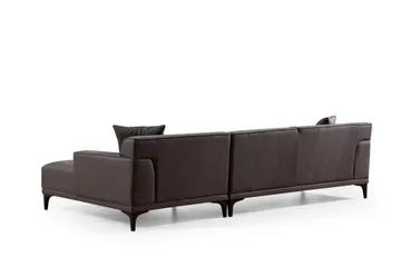 Mississauga Divansofa 3-seters - Antrasitt - Møbler - Sofaer - Sofa med sjeselong - 3 seters sofa med divan