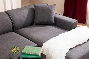 Mississauga Divansofa 3-seters - Antrasitt - Møbler - Sofaer - Sofa med sjeselong - 3 seters sofa med divan