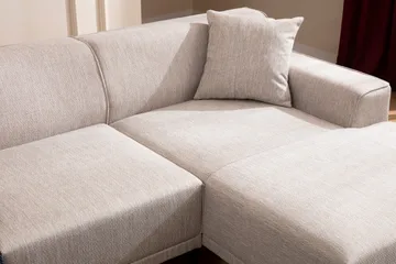 Mississauga Divansofa 3-seters - Hvit - Møbler - Sofaer - Sofa med sjeselong - 3 seters sofa med divan