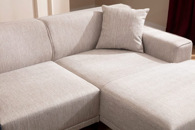 Mississauga Divansofa 3-seters - Hvit - Møbler - Sofaer - Sofa med sjeselong - 3 seters sofa med divan