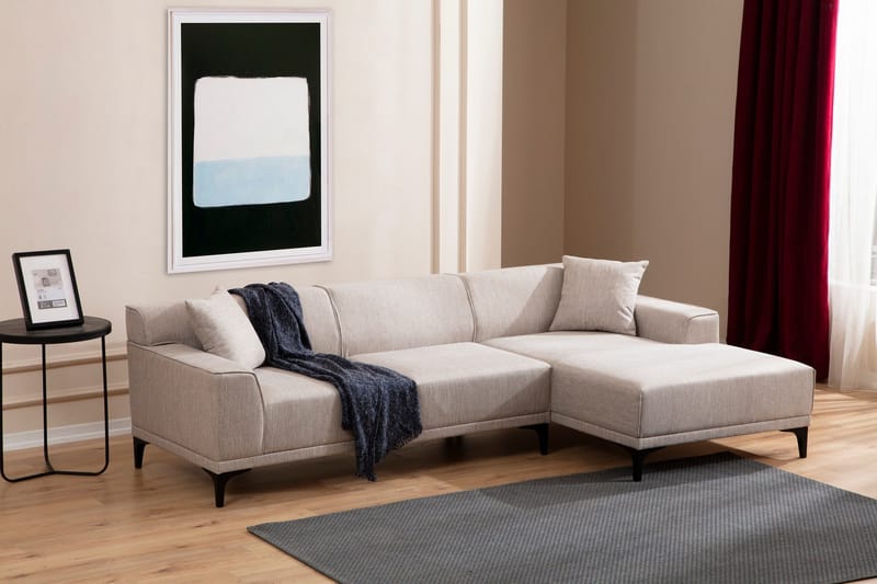 Mississauga Divansofa 3-seters - Hvit - Møbler - Sofaer - Sofa med sjeselong - 3 seters sofa med divan