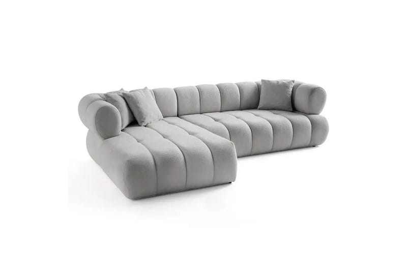 Mississauga Sofa med divan 3-seter - Grå - Møbler - Sofaer - Sofa med sjeselong