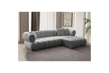 Mississauga Sofa med divan 3-seter - Grå - Møbler - Sofaer - Sofa med sjeselong