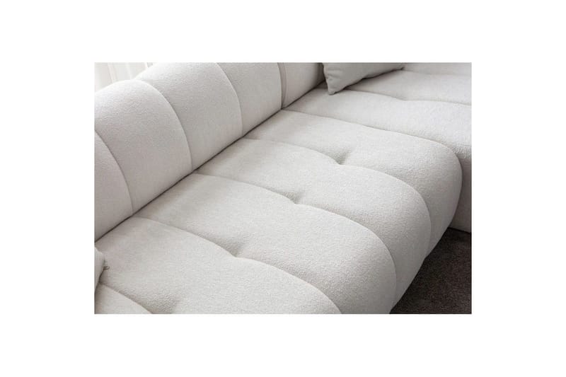 Mississauga Sofa med divan 3-seter - Hvit - Møbler - Sofaer - Sofa med sjeselong