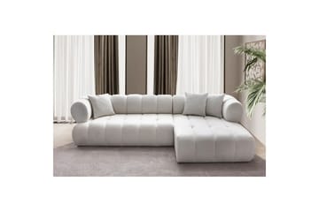 Mississauga Sofa med divan 3-seter - Hvit - Møbler - Sofaer - Sofa med sjeselong