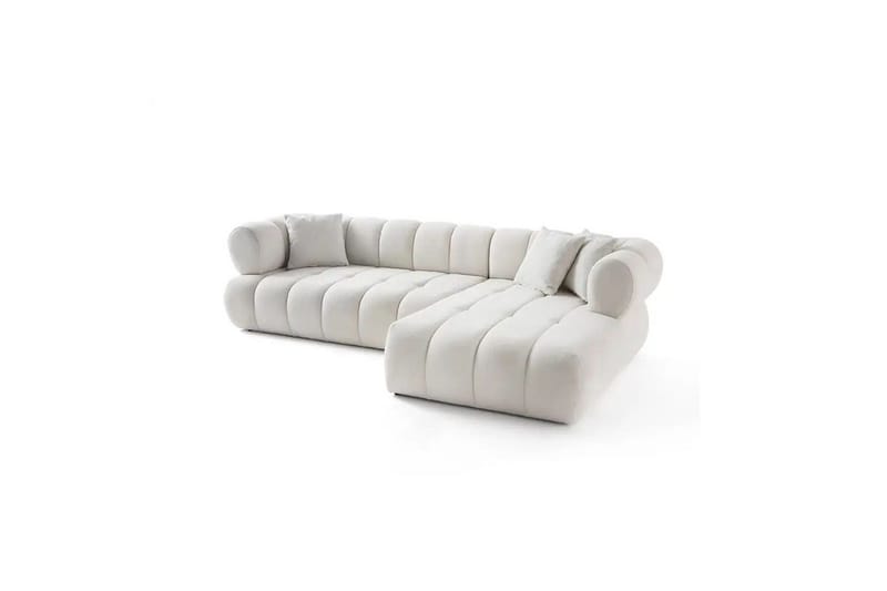 Mississauga Sofa med divan 3-seter - Hvit - Møbler - Sofaer - Sofa med sjeselong