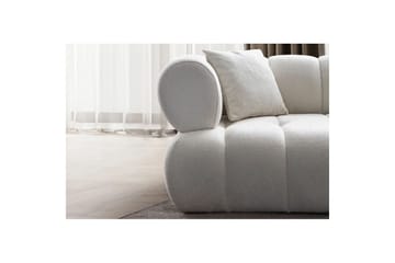 Mississauga Sofa med divan 3-seter - Hvit - Møbler - Sofaer - Sofa med sjeselong
