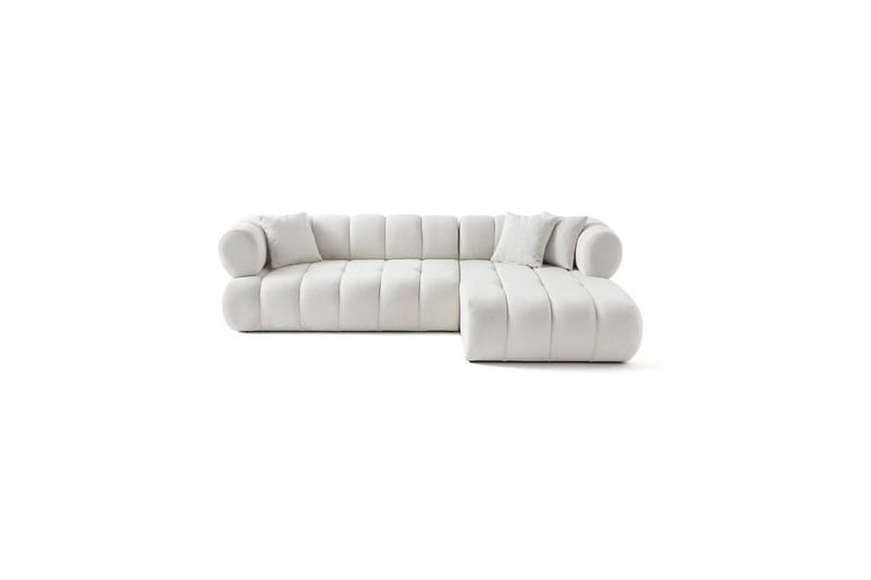 Mississauga Sofa med divan 3-seter - Hvit - Møbler - Sofaer - Sofa med sjeselong