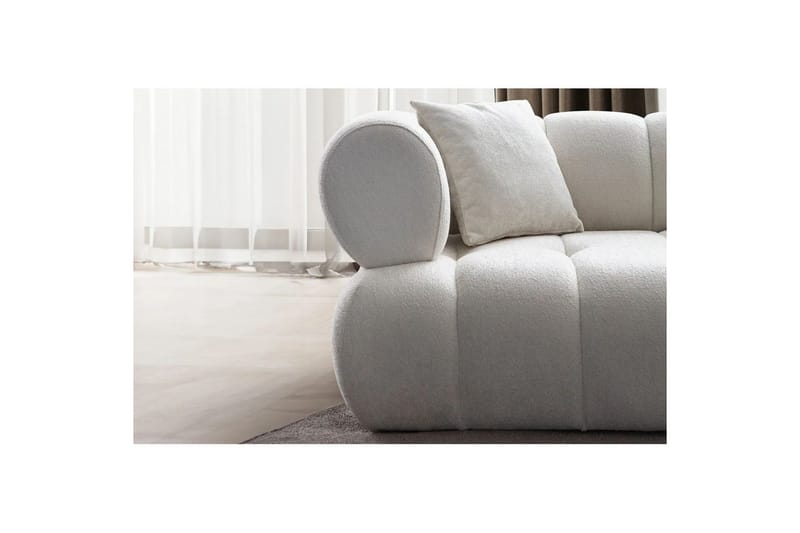 Mississauga Sofa med divan 3-seter - Hvit - Møbler - Sofaer - Sofa med sjeselong