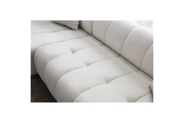 Mississauga Sofa med divan 3-seter - Hvit - Møbler - Sofaer - Sofa med sjeselong