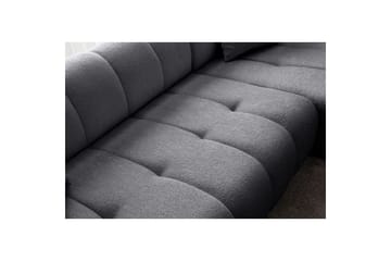 Mississauga Sofa med divan 3-seter - Mørkgrå - Møbler - Sofaer - Sofa med sjeselong