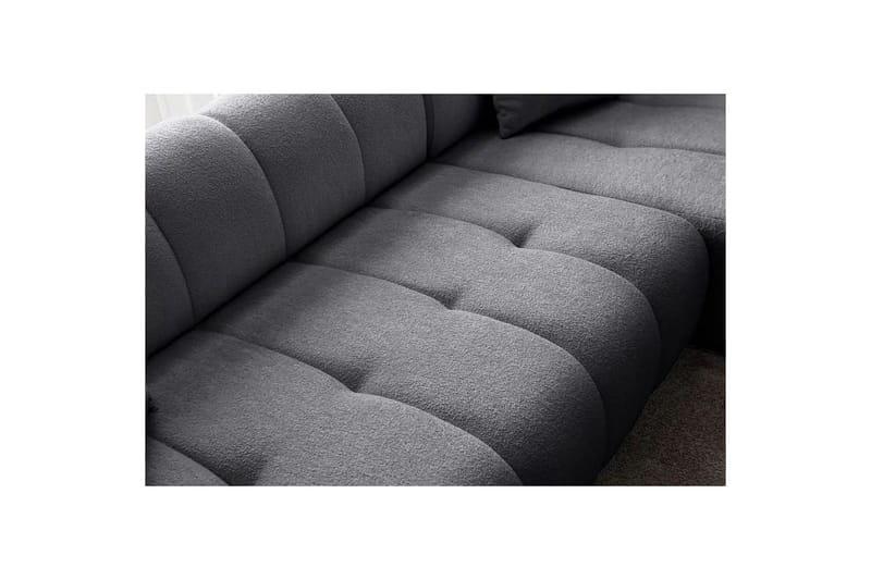 Mississauga Sofa med divan 3-seter - Mørkgrå - Møbler - Sofaer - Sofa med sjeselong