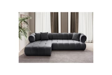 Mississauga Sofa med divan 3-seter - Mørkgrå - Møbler - Sofaer - Sofa med sjeselong