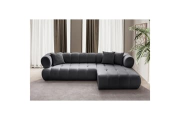 Mississauga Sofa med divan 3-seter - Mørkgrå - Møbler - Sofaer - Sofa med sjeselong