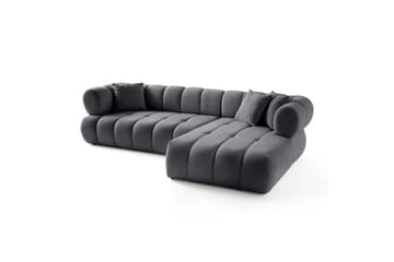 Mississauga Sofa med divan 3-seter - Mørkgrå - Møbler - Sofaer - Sofa med sjeselong