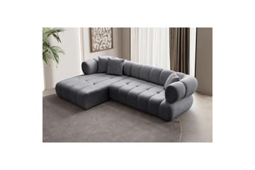 Mississauga Sofa med divan 3-seter - Mørkgrå - Møbler - Sofaer - Sofa med sjeselong