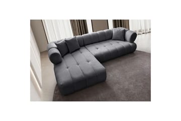 Mississauga Sofa med divan 3-seter - Mørkgrå - Møbler - Sofaer - Sofa med sjeselong