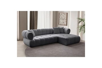 Mississauga Sofa med divan 3-seter - Mørkgrå - Møbler - Sofaer - Sofa med sjeselong