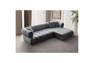 Mississauga Sofa med divan 3-seter - Mørkgrå - Møbler - Sofaer - Sofa med sjeselong
