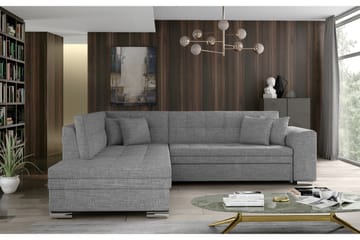 Moclino Sofa med Sjeselong Venstre - Grå - Møbler - Sofaer - Sofa med sjeselong