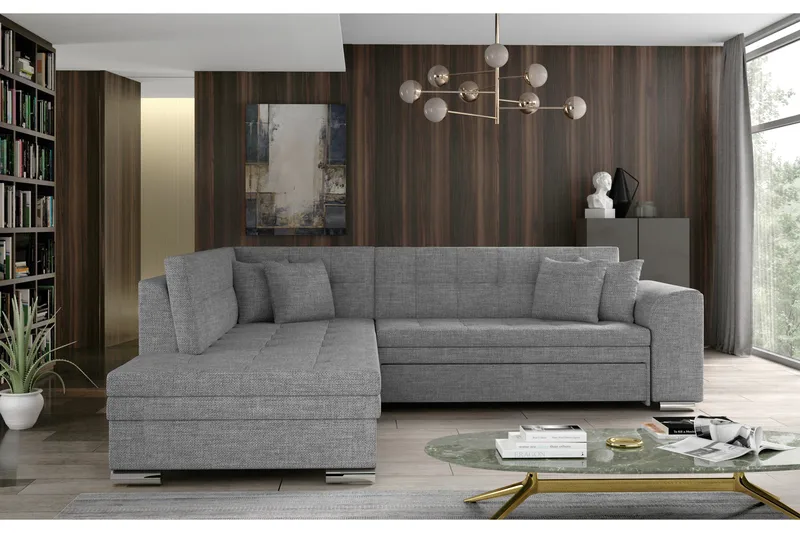 Moclino Sofa med Sjeselong Venstre, Grå