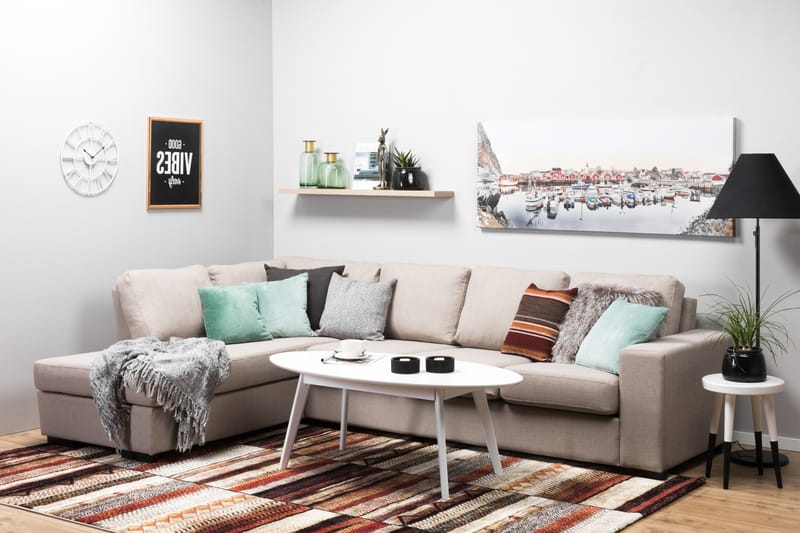 Nebraska Divansofa 4-seter Venstre - Beige - Møbler - Sofaer - Sofa med sjeselong