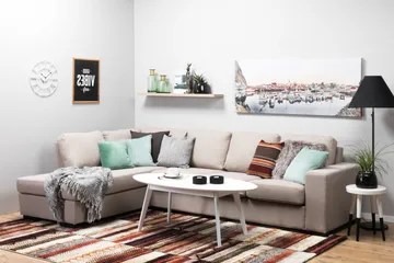 Nebraska Divansofa 4-seter Venstre - Beige - Møbler - Sofaer - Sofa med sjeselong